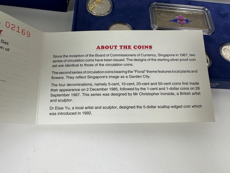 1996 Sterling Silver Proof Coin Set With Silver Ingot Produced By The Singapore Mint Limited Edition Set [Photo 11]