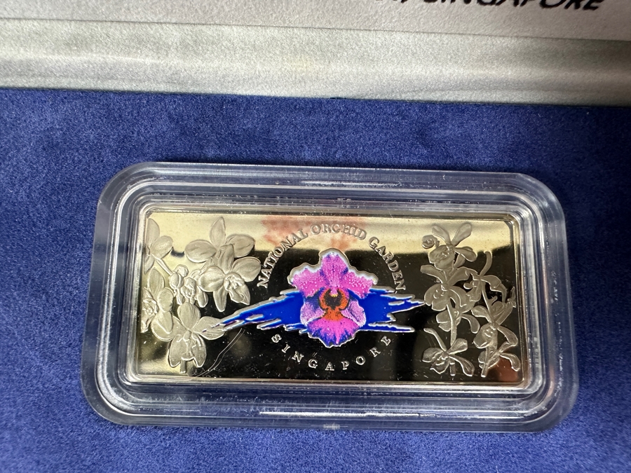 1996 Sterling Silver Proof Coin Set With Silver Ingot Produced By The Singapore Mint Limited Edition Set [Photo 8]