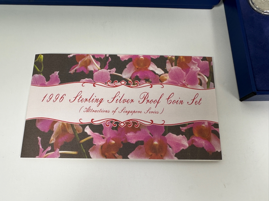 1996 Sterling Silver Proof Coin Set With Silver Ingot Produced By The Singapore Mint Limited Edition Set [Photo 9]