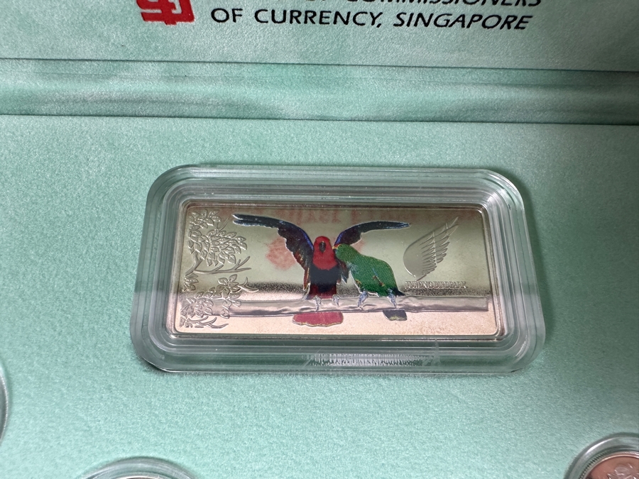 1997 Sterling Silver Proof Coin Set With Silver Ingot Produced By The Singapore Mint Limited Edition Set [Photo 8]