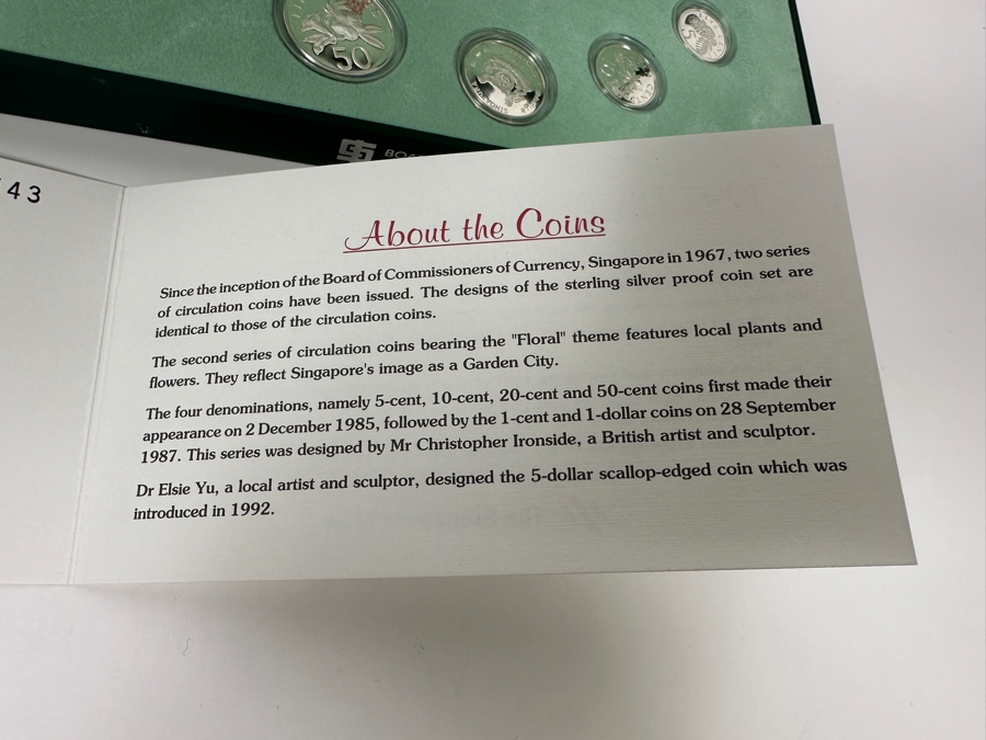 1997 Sterling Silver Proof Coin Set With Silver Ingot Produced By The Singapore Mint Limited Edition Set [Photo 12]