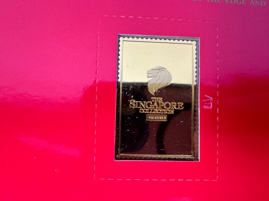 (4) Rare 1995 Limited Edition The Singapore Collection 925 Sterling Silver Proof Ingots By The Singapore Mint And Singapore Philatelic Museum Limited To 3,800 Sets 139g [Photo 11]