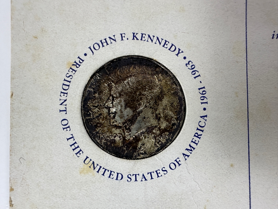 Vintage 1964 John F. Kennedy Half Dollar First Year Of Issue 90% Silver [Photo 2]