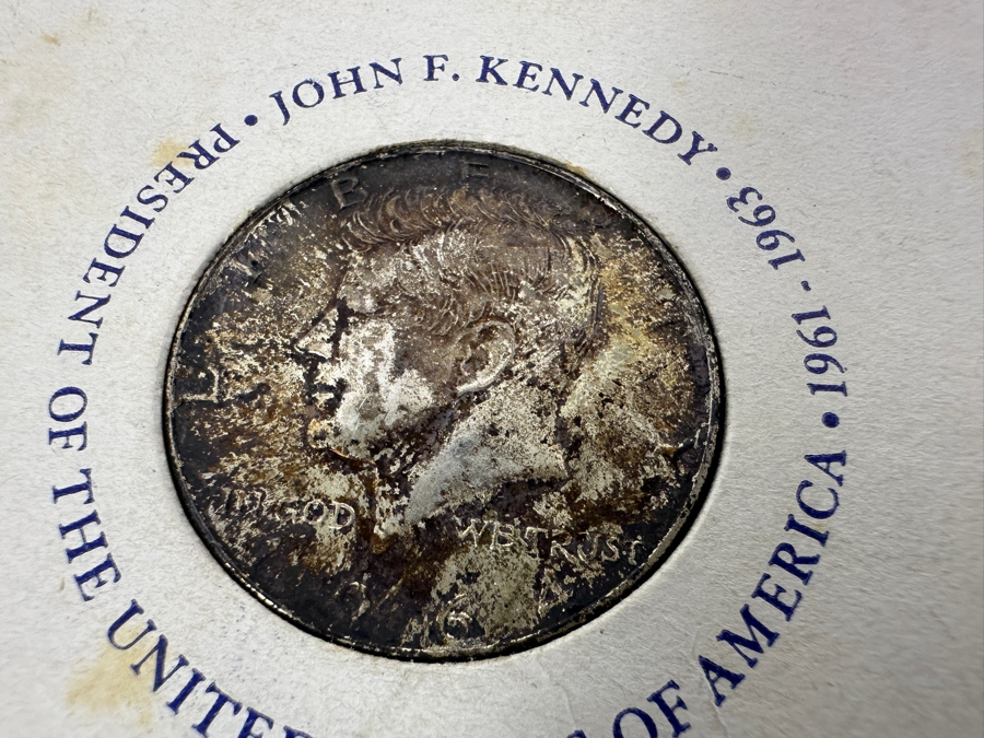 Vintage 1964 John F. Kennedy Half Dollar First Year Of Issue 90% Silver [Photo 3]