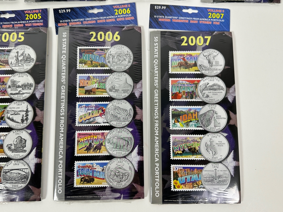 Sealed Sets Of 1999 State Quarters Volumes 1,2,3,4,5,6,7,8,9 Retails $270 [Photo 7]