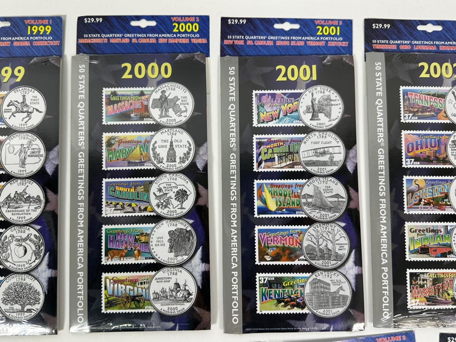 Sealed Sets Of 1999 State Quarters Volumes 1,2,3,4,5,6,7,8,9 Retails $270 [Photo 4]