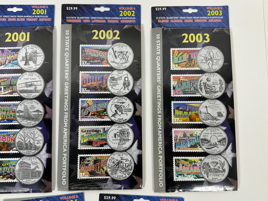 Sealed Sets Of 1999 State Quarters Volumes 1,2,3,4,5,6,7,8,9 Retails $270 [Photo 5]