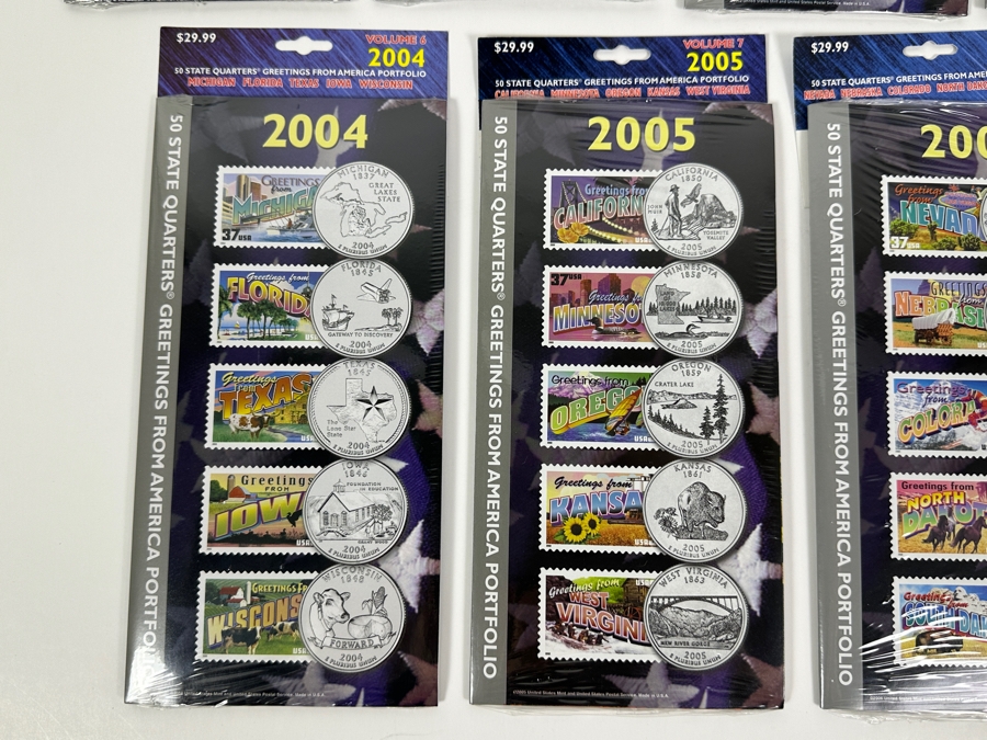 Sealed Sets Of 1999 State Quarters Volumes 1,2,3,4,5,6,7,8,9 Retails $270 [Photo 6]