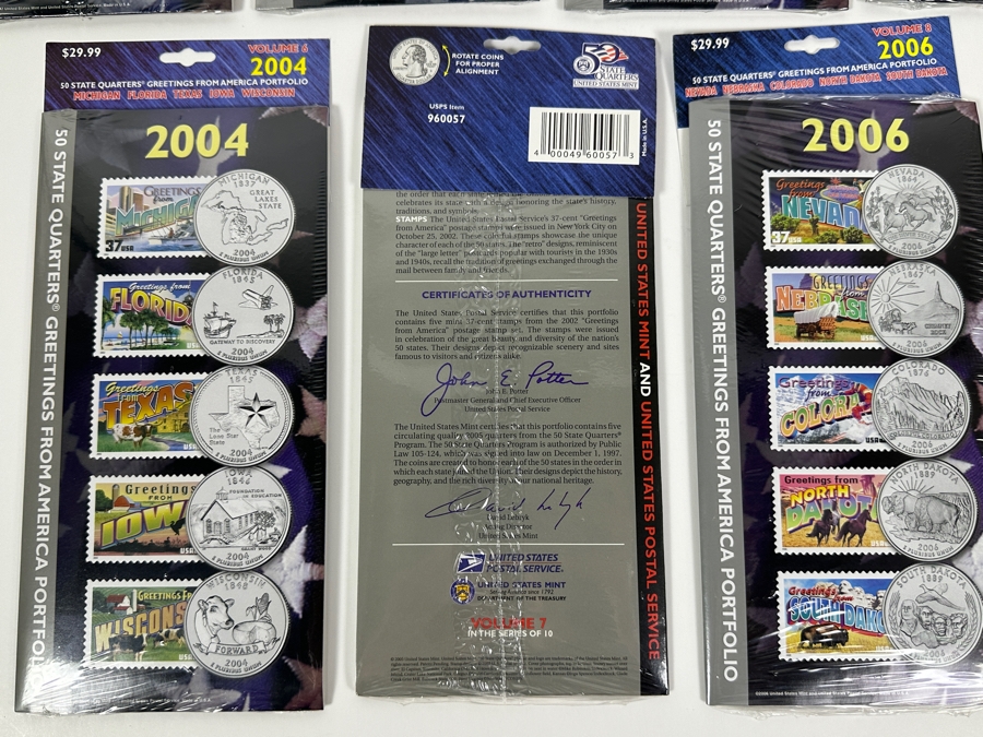 Sealed Sets Of 1999 State Quarters Volumes 1,2,3,4,5,6,7,8,9 Retails $270 [Photo 8]