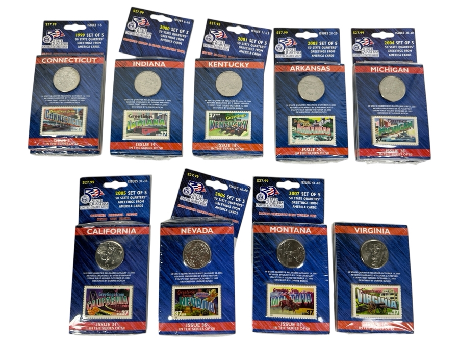 (9) Sealed Sets Of State Quarters Retails $252 [Photo 1]