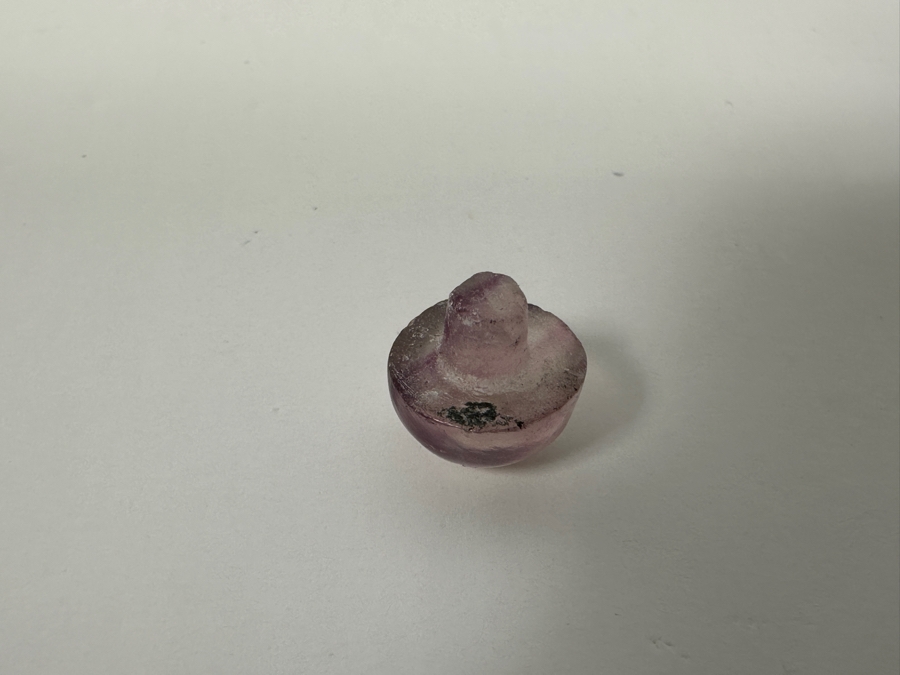 Antique Chinese Red Overlay Glass Snuff Bottle Featuring A Phoenix Design 2 3/8'H [Photo 7]