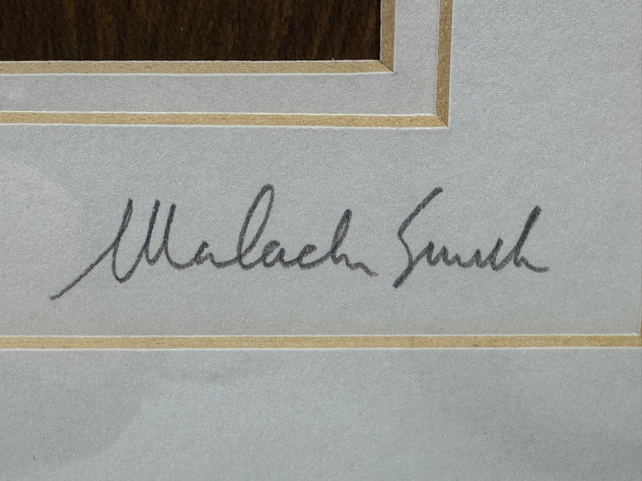 Malachi Smith (1948-2012, South Africa) Stunning Original Landscape Painting On Board Titled 'An African Sunset' 8 X 5.5 Framed 15.5 X 13 [Photo 6]