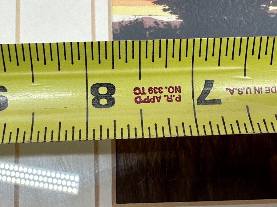 Malachi Smith (1948-2012, South Africa) Stunning Original Landscape Painting On Board Titled 'An African Sunset' 8 X 5.5 Framed 15.5 X 13 [Photo 10]