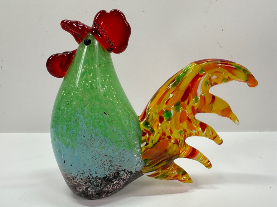 Vintage Italian Murano Art Glass Rooster 7.5H [Photo 3]