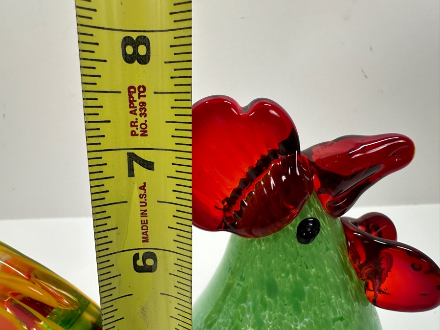 Vintage Italian Murano Art Glass Rooster 7.5H [Photo 7]