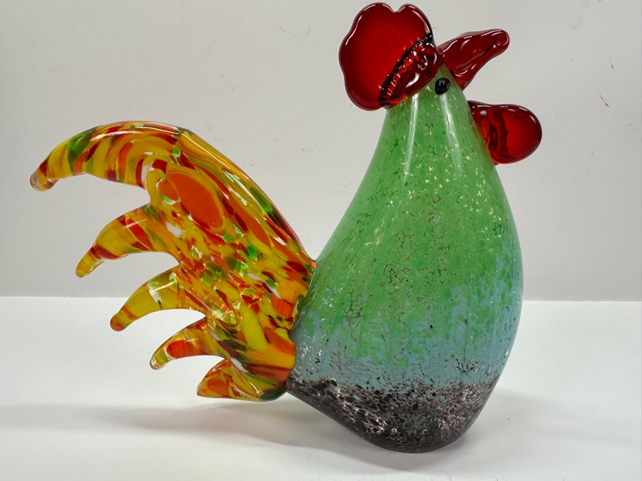 Vintage Italian Murano Art Glass Rooster 7.5H [Photo 5]