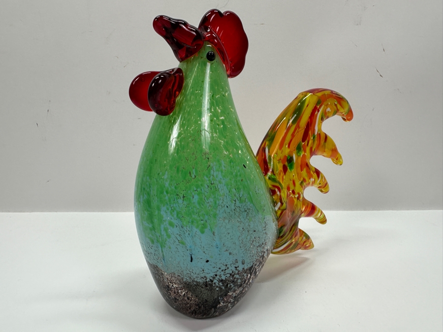 Vintage Italian Murano Art Glass Rooster 7.5H [Photo 4]