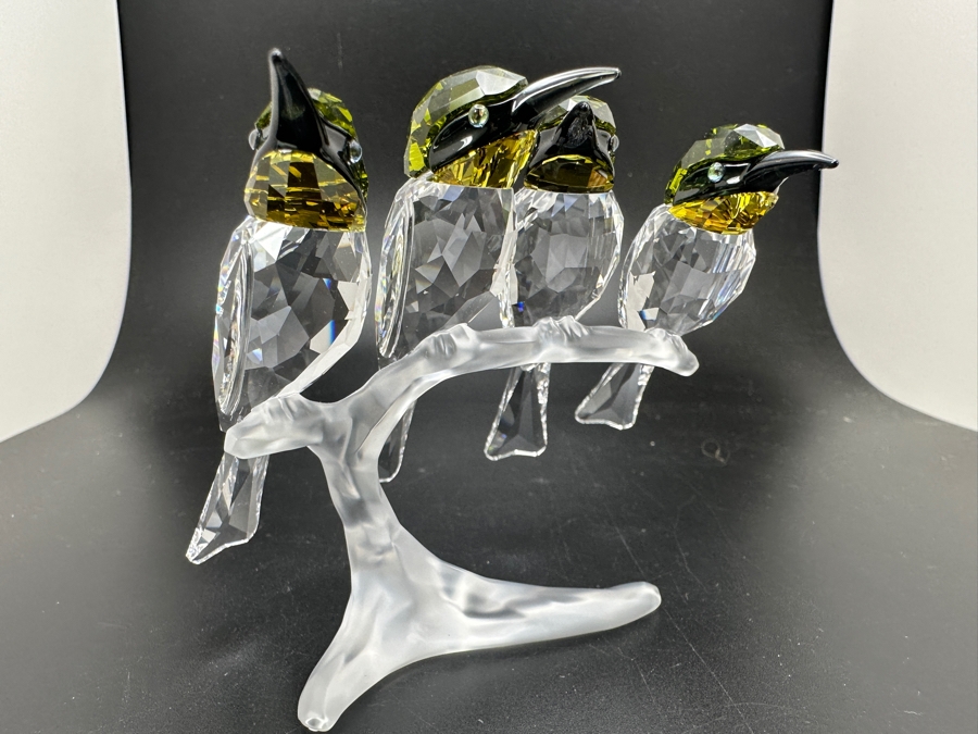 Swarovski Crystal Figurine Bee Eaters with Box 1048013 3'H [Photo 3]