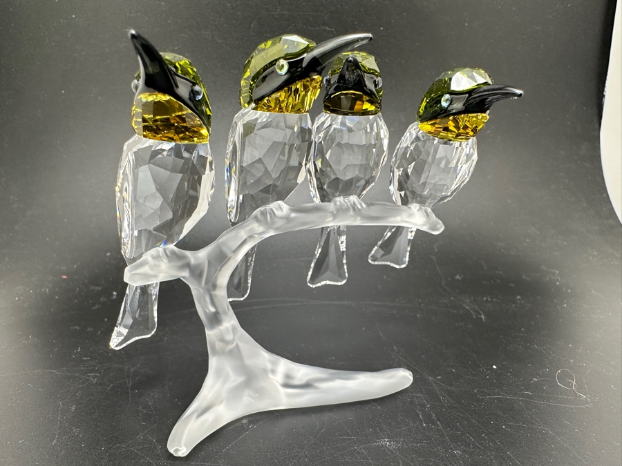 Swarovski Crystal Figurine Bee Eaters with Box 1048013 3'H [Photo 5]