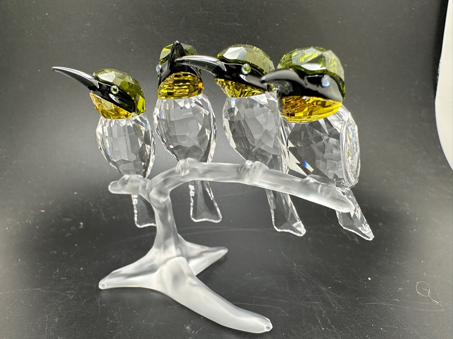 Swarovski Crystal Figurine Bee Eaters with Box 1048013 3'H [Photo 8]