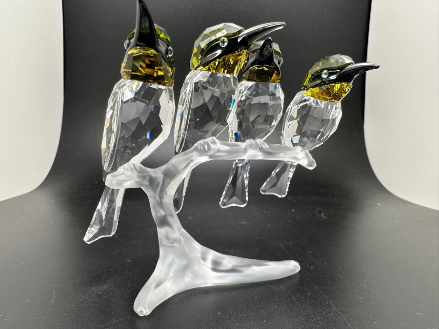 Swarovski Crystal Figurine Bee Eaters with Box 1048013 3'H [Photo 4]