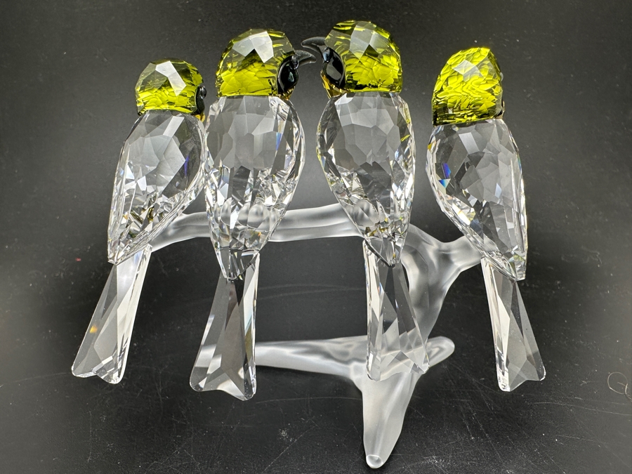 Swarovski Crystal Figurine Bee Eaters with Box 1048013 3'H [Photo 10]