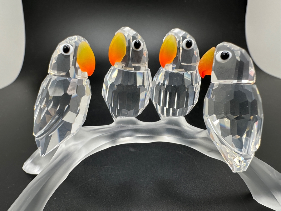 Swarovski Crystal Lovebirds with Box #199123 2'H [Photo 4]