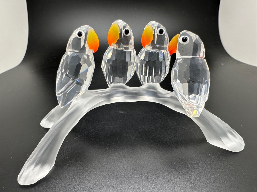 Swarovski Crystal Lovebirds with Box #199123 2'H [Photo 2]