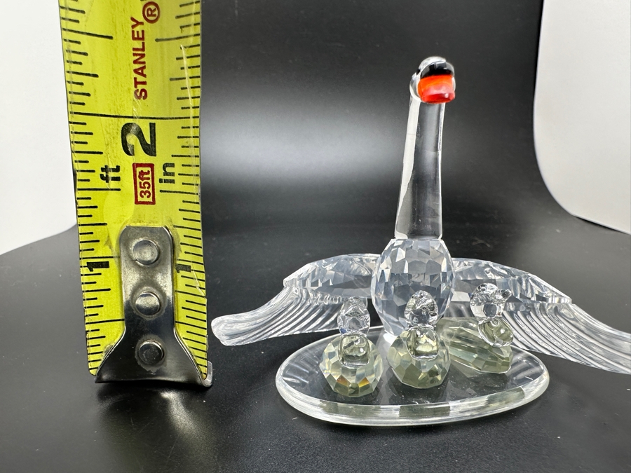 Swarovski Crystal Swan Family #344318 with Box 2.5'H [Photo 12]