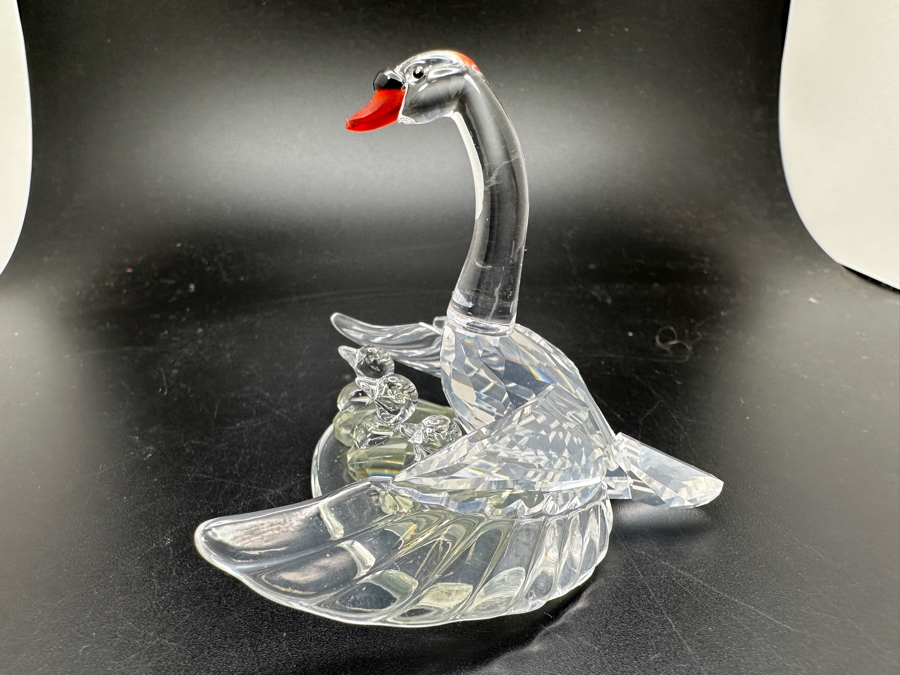 Swarovski Crystal Swan Family #344318 with Box 2.5'H [Photo 6]