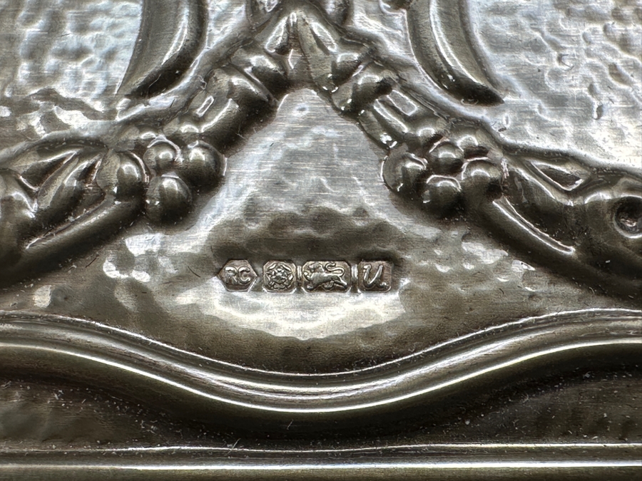 English Repousse Sterling Silver Covered Daily Planner [Photo 3]