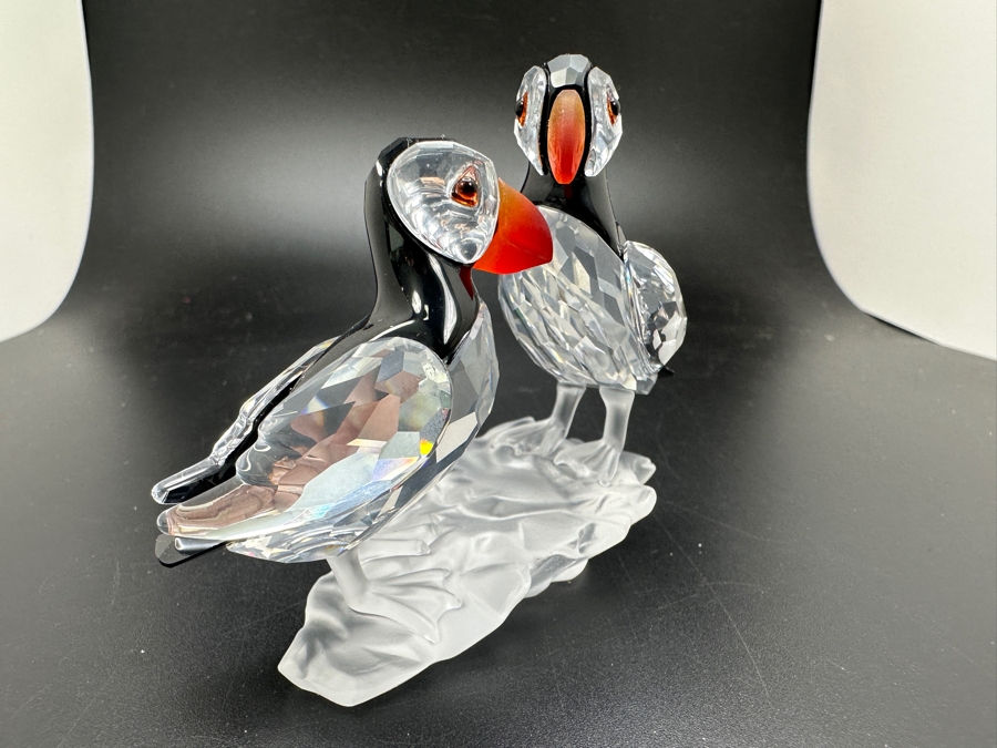 Swarovski Crystal Puffins #261643 with Box 2.5'H [Photo 4]