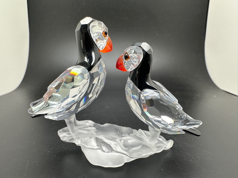 Swarovski Crystal Puffins #261643 with Box 2.5'H [Photo 5]
