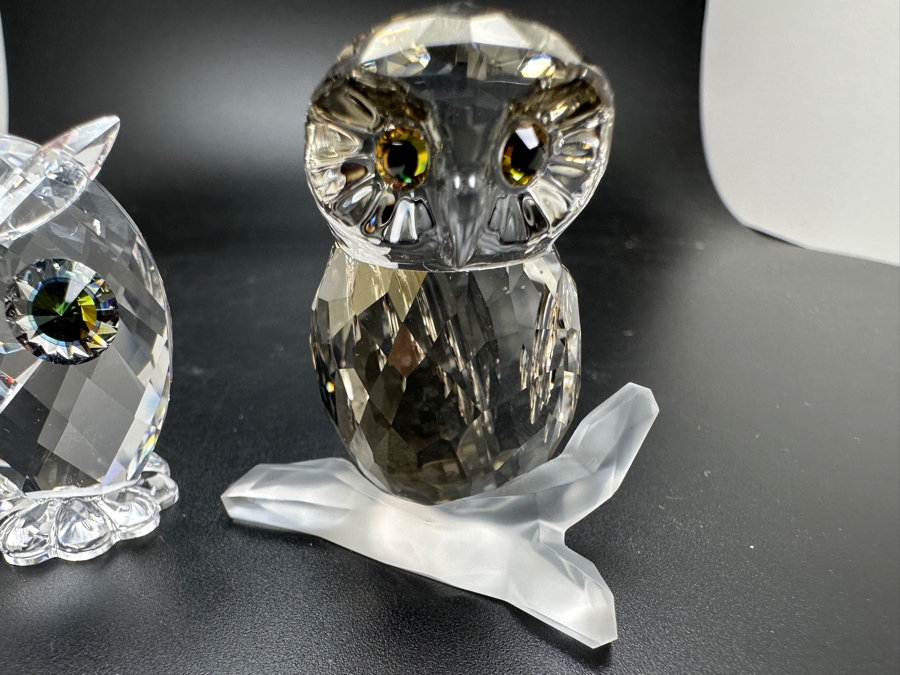 Swarovski Crystal Woodland Friends #7636 and Feathered Friends #1003326 with Boxes 1.5'H and 1.75'H [Photo 5]