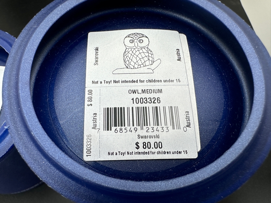 Swarovski Crystal Woodland Friends #7636 and Feathered Friends #1003326 with Boxes 1.5'H and 1.75'H [Photo 10]