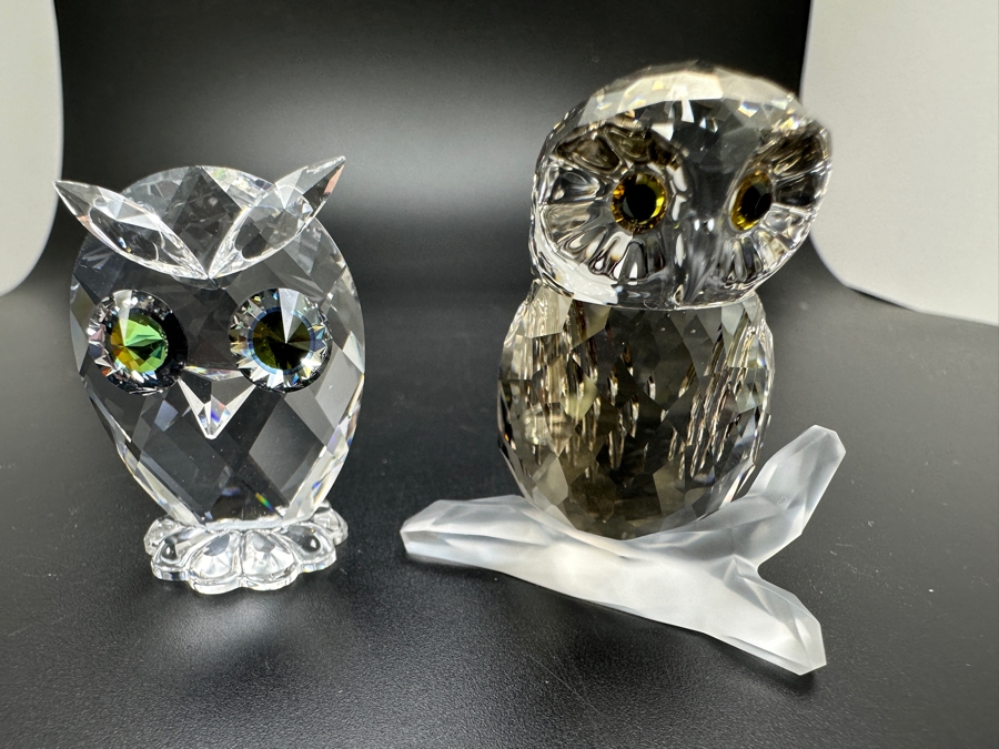 Swarovski Crystal Woodland Friends #7636 and Feathered Friends #1003326 with Boxes 1.5'H and 1.75'H [Photo 2]