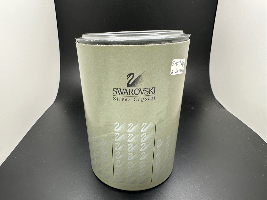 Swarovski Crystal Snail on Vine Leaf #196501 with Box 1.25'H [Photo 6]