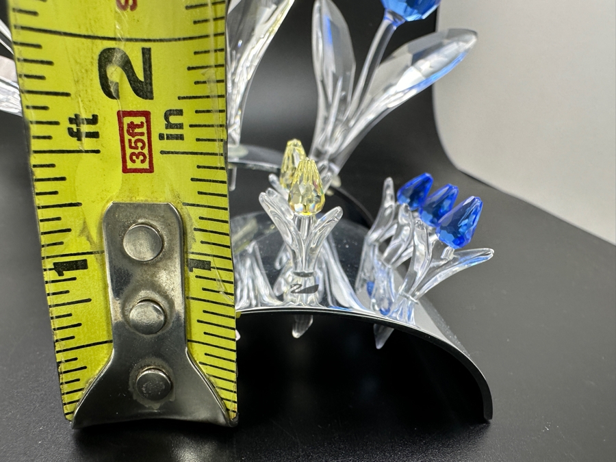 Swarovski Crystal Collector Club Large and Small Tulips with Boxes 4.25'H and 1.5'H [Photo 8]