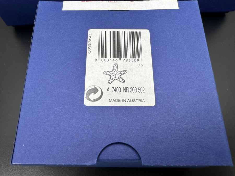 Swarovski Crystal Starfish, Spiral Shell and Shell with Boxes 2' - 2.25'H [Photo 10]