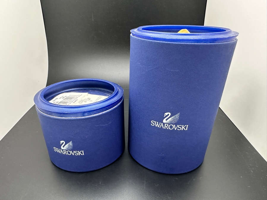 Swarovski Crystal Fish #162888 and Telescope Fish #631103 with Boxes 2' - 2.25'W [Photo 8]