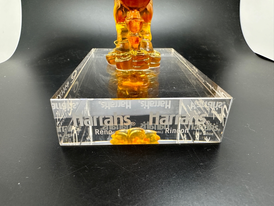 Horse Figurine On Casino Themed Acrylic Base 4.5H [Photo 5]