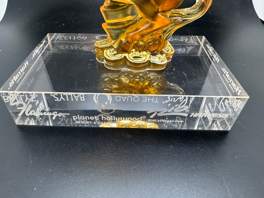 Horse Figurine On Casino Themed Acrylic Base 4.5H [Photo 6]