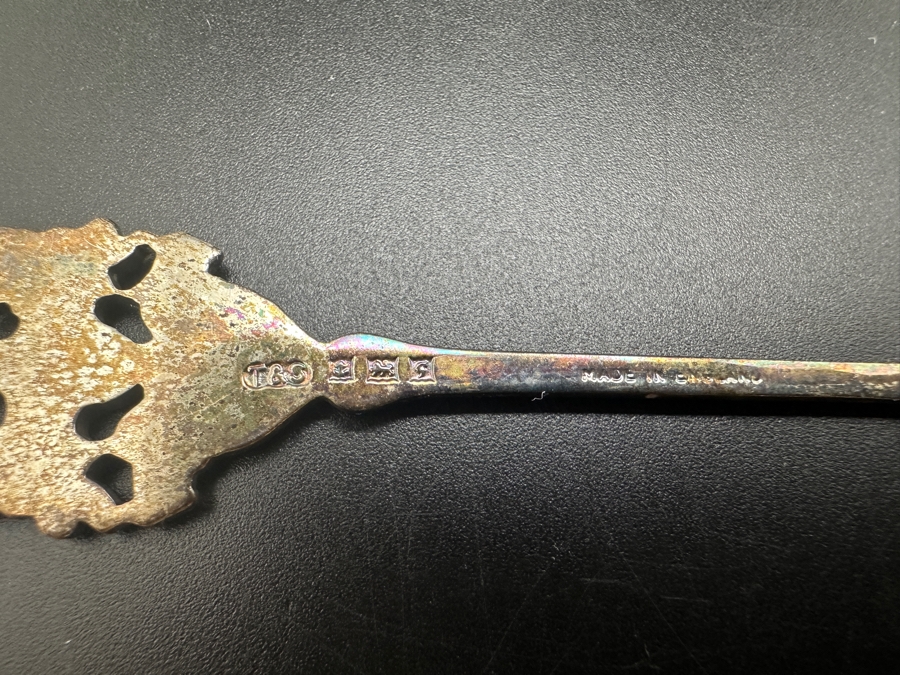 Sterling Silver English Hallmarked London England Tourist Spoons 76.7g (92.5% Silver - Silver Melt Value $75) [Photo 7]
