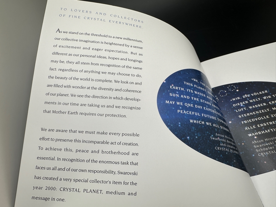 Swarovski Limited Edition Crystal Planet Exclusive Millennium Edition By Designer Anton Hirzinger [Photo 11]