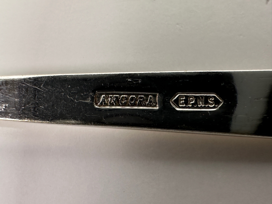 Angora Silverplate Flatware Service Made In England [Photo 6]