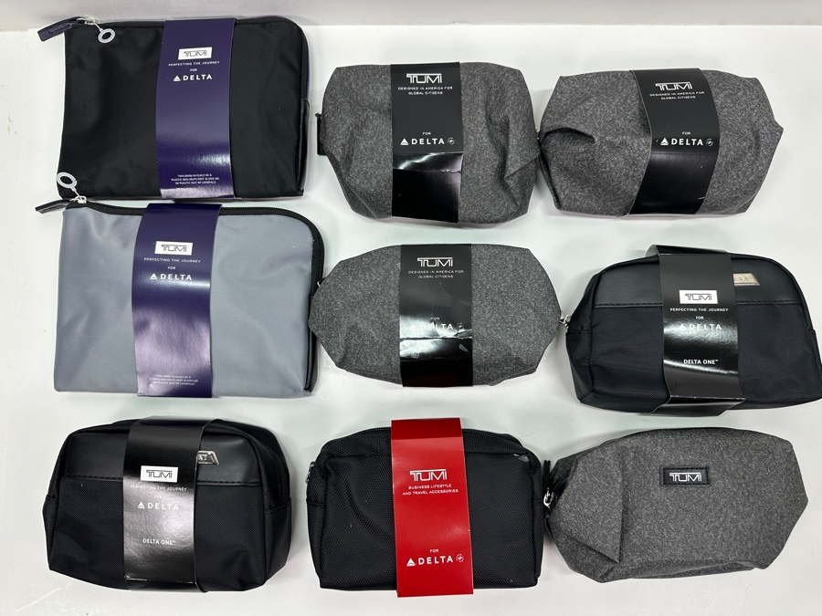 (9) New TUMI Travel Amenity Kits Bags [Photo 2]