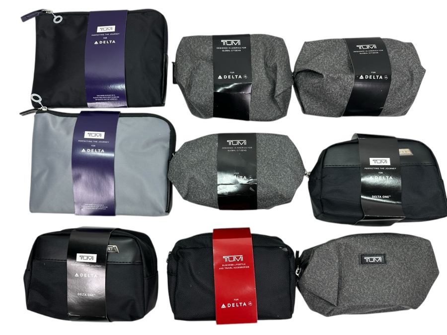 (9) New TUMI Travel Amenity Kits Bags [Photo 1]