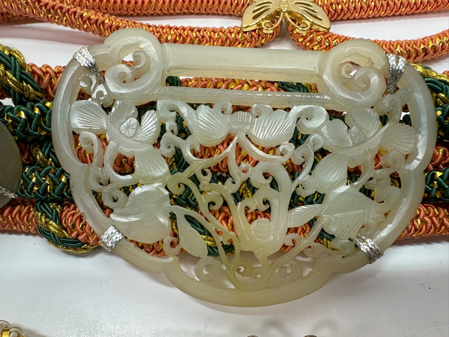 (3) Carved Jade Belts 28'L [Photo 4]
