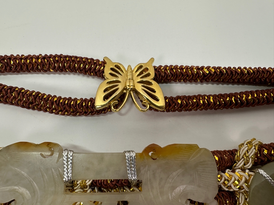 (3) Carved Jade Belts 28'L [Photo 8]