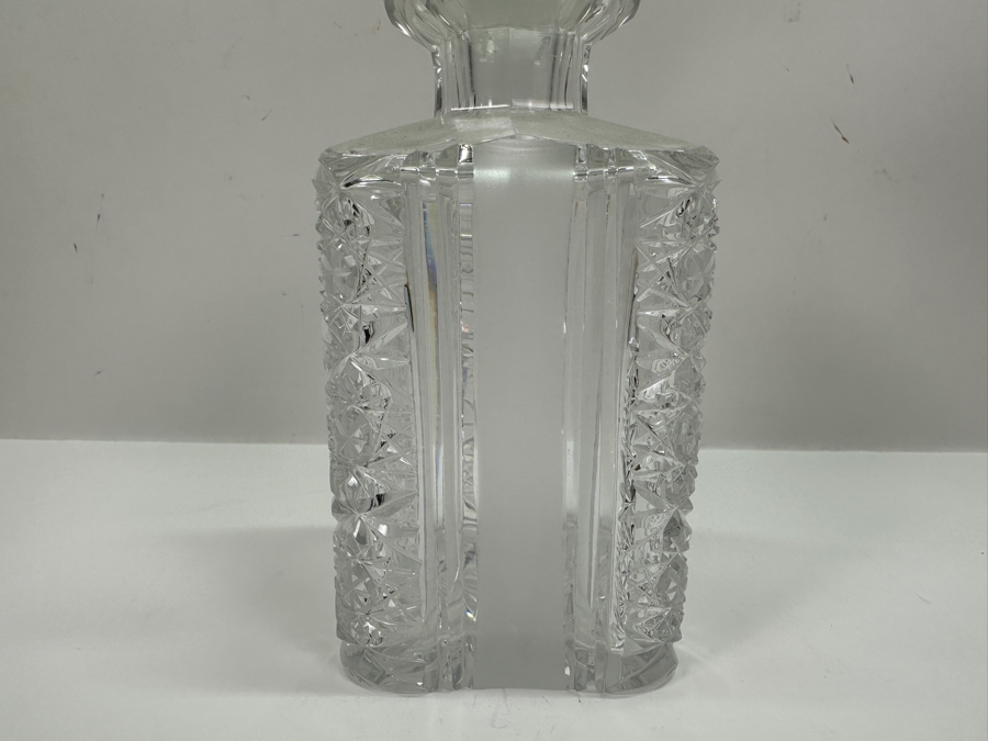 Vintage Bohemia Hand Cut Lead Crystal Liquor Decanter 8.5H [Photo 3]